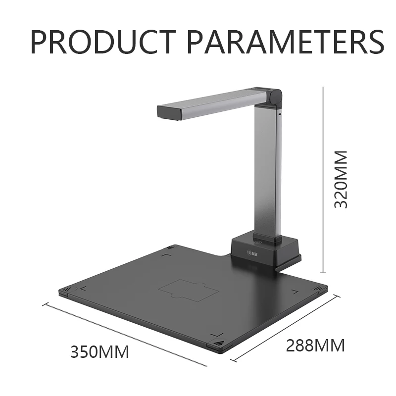 High resolution 13MP A3 A4 Document scanner  Ocr book scanner Visualizer document camera GP1300AF-3SU