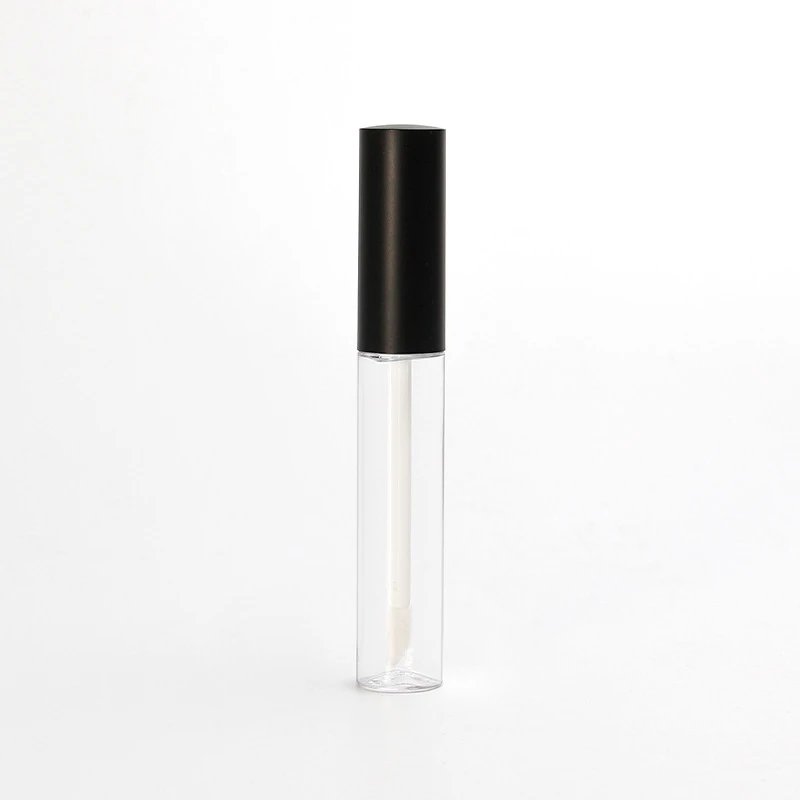 3ml cylinder rose gold eyeliner packaging empty clear eyelash serum tube lip gloss container bottle with wands brush