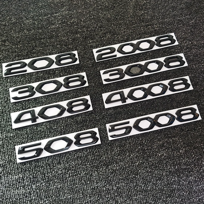 4008 5008 3008 2008 307 301 206 PEUGEOT letter badge Car stickers for Peugeot Darth Vader refit accessories  front decorate