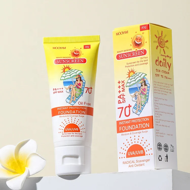 Органический отбеливающий антивозрастной лосьон для лица SPF70 + с защитой