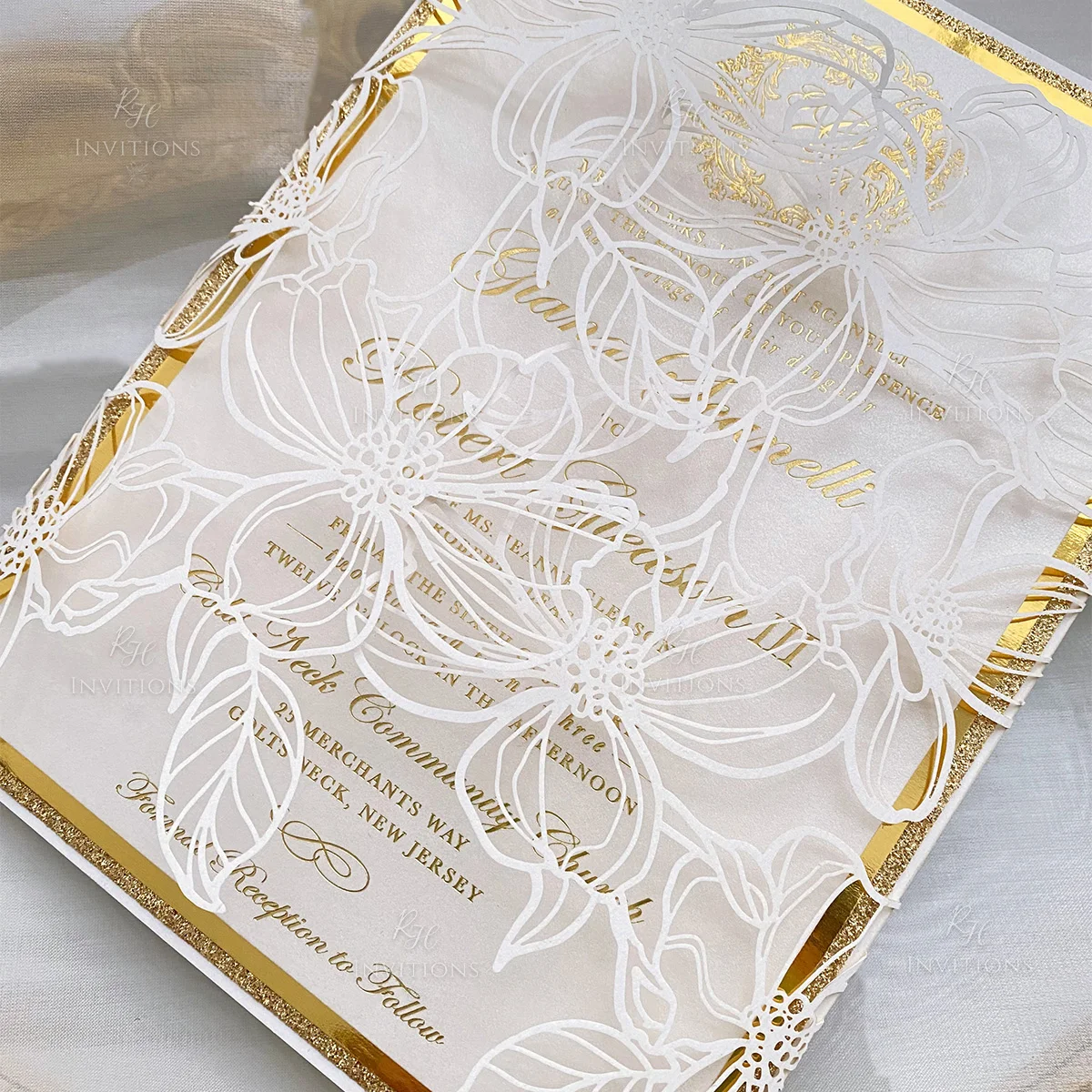 Wedding Card Turkish Tri Fold Wedding Invitation Laser Cut Wedding Cards