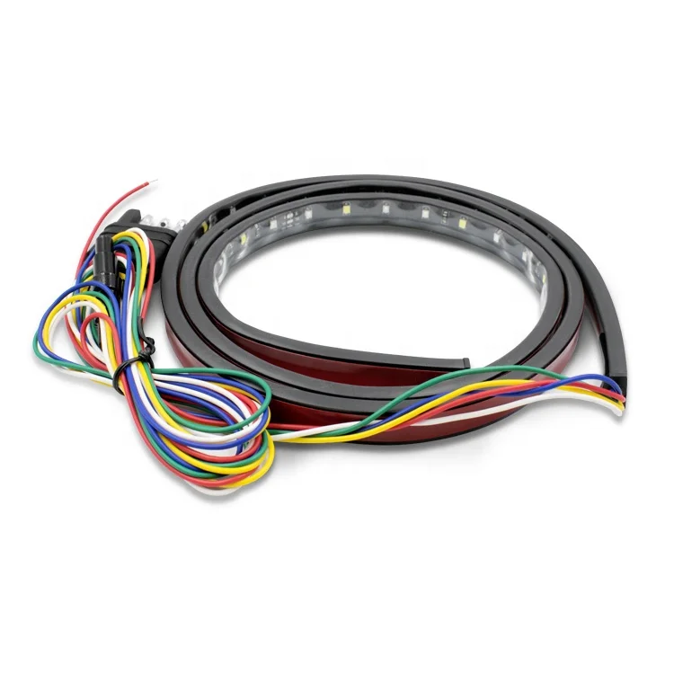 Single-row two-color 1.2cm 1.5m brake light reverse steering waterproof LED truck courtesy light running turn signals