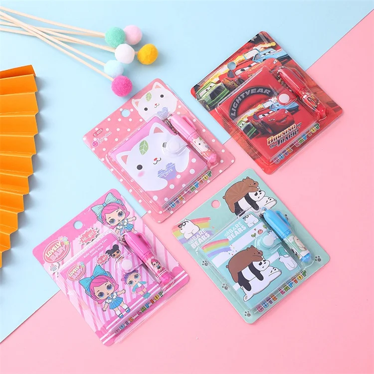 Школьные канцелярские принадлежности розовый медведь блокнот Kawaii Портативный Книга мультфильм Мини Ручной канцелярский костюм