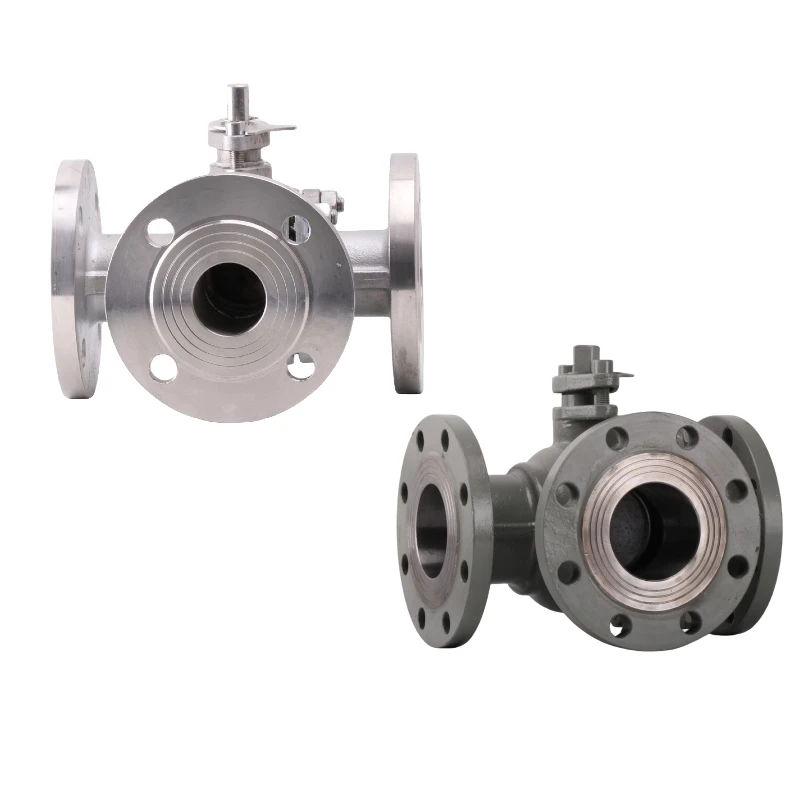 Sanitary Ball Valve Stainless Steel T-Type Trunnion Mounted 3 way Flange Manual Electric Pneumatic Operated Sanitary Ball Valves