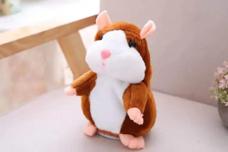 Tiktok Popular Cute Electronic Animal Doll Shake Dancing Talking Hamsters harry Plush Toys For Kids