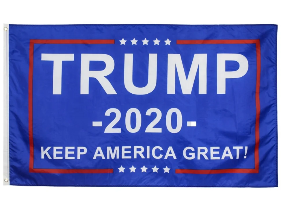  3*5 футов 90*150 см американские США высокое качество печатный Трамп тонкая синяя линия 2-й