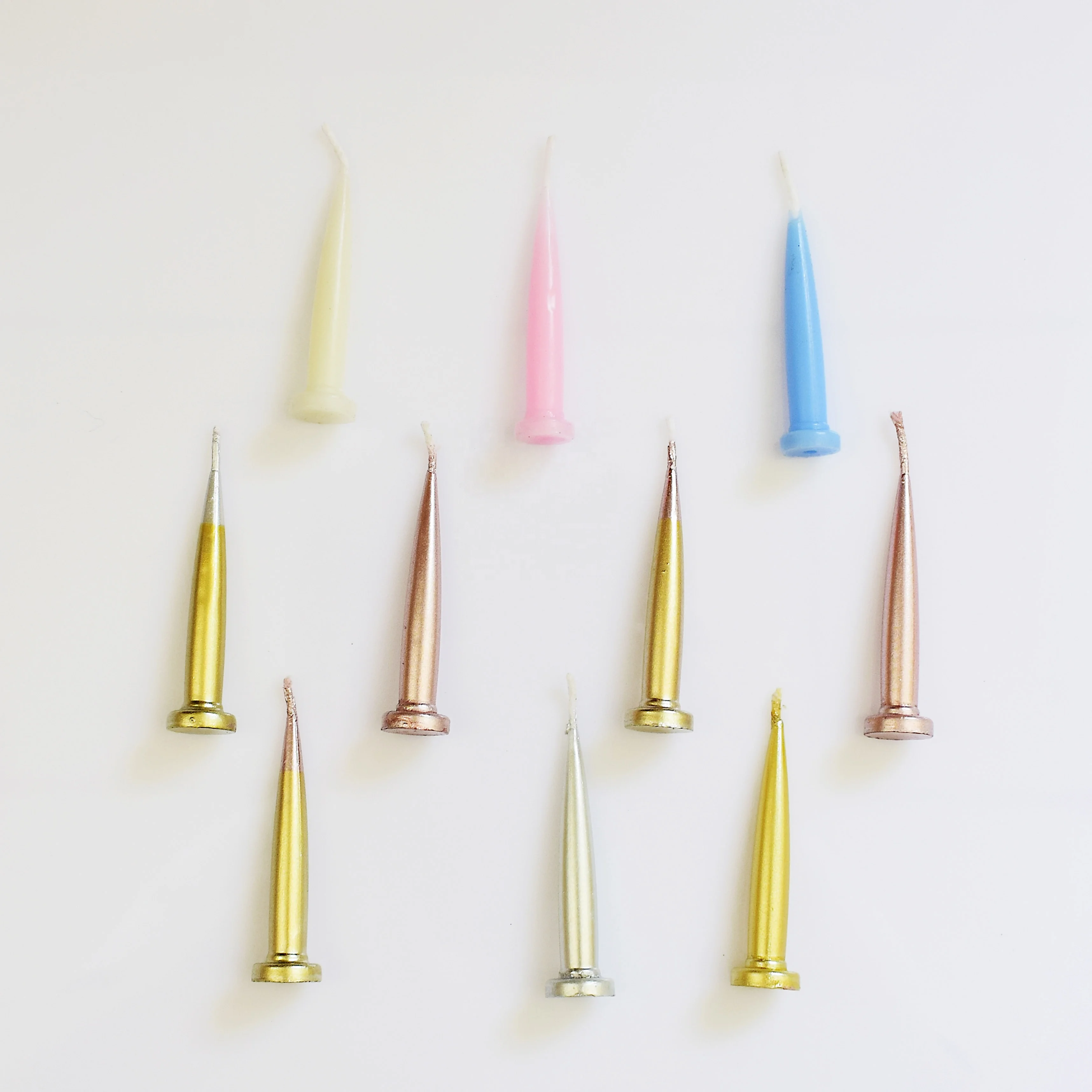 Bullet Candles for Birthday Party Cake Topper