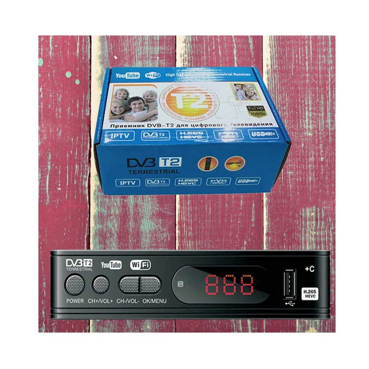 Decoder iptv tv box set-top box decoder tv expessvpn code  dvb t2 wifi dongle television receiver set top box dvbt2 h265 dvb-t2