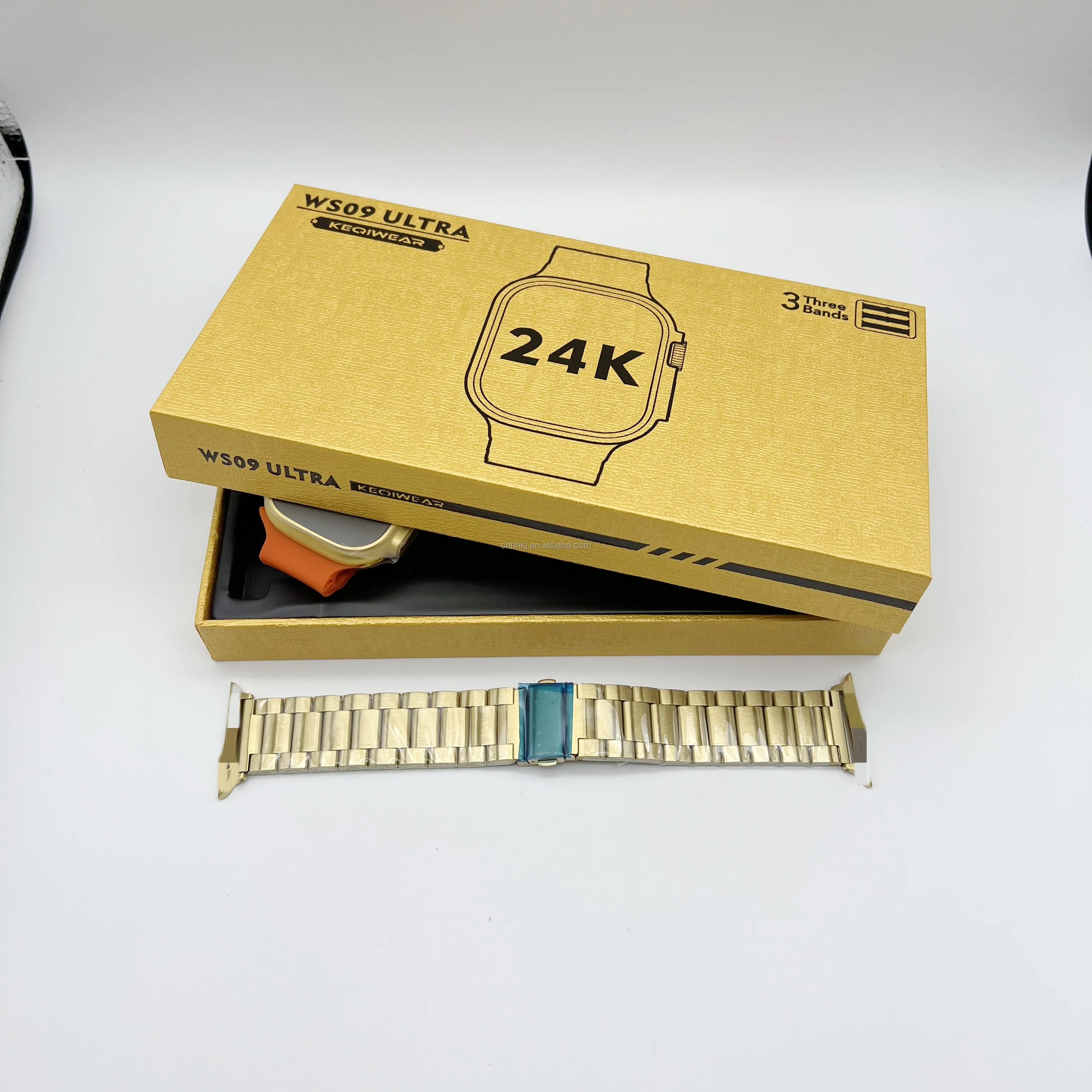 Gold Body Watch8 Ws09 Ultra Smartwatch 2.03 Inch Watch 8 Series Gold Luxury NFC Ws09 Ultra 8 Smart Watch G9 Reloj S9 Wrist Band