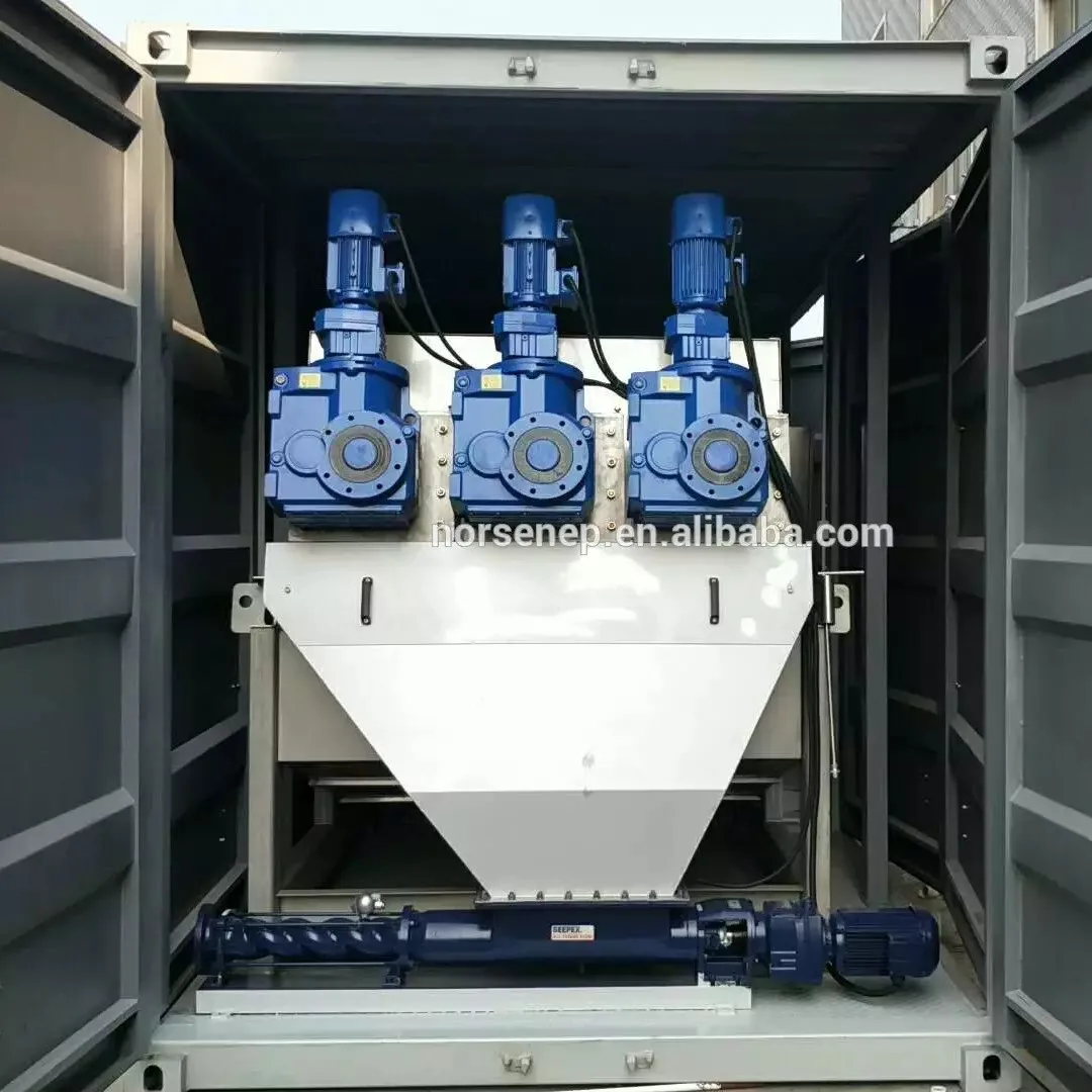 HOT Sludge Dewatering screw press sludge dehydrator for secondary biological sludge treatment