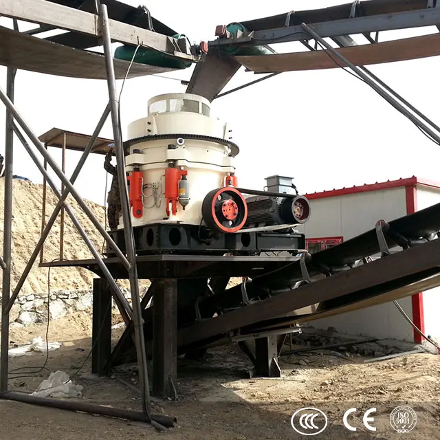 Высокоэффективная каменная дробилка многоцилиндровая гидравлическая конусная для гранитной породы