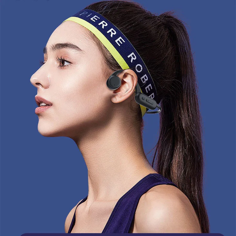 New IPX8 Bone conduction Headset Waterproof 8G Storage MP3 Player Swimming Earbud True Wireless  Earphone Magnetic charging