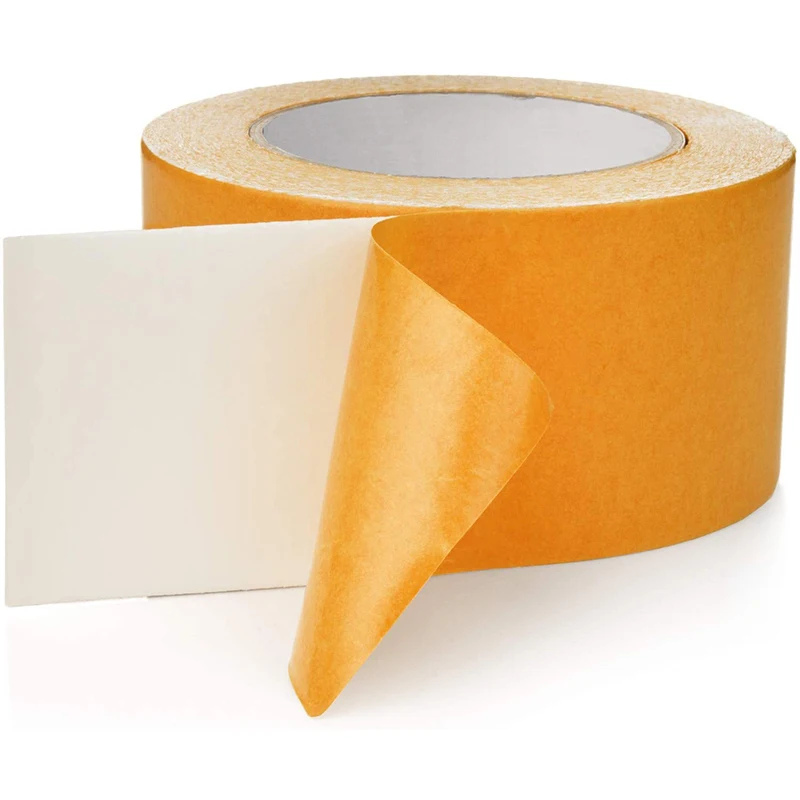 Free Sample Rug Fixing White Cloth Duct tape Removable Edge Binding Seaming Double Sided Carpet Tape