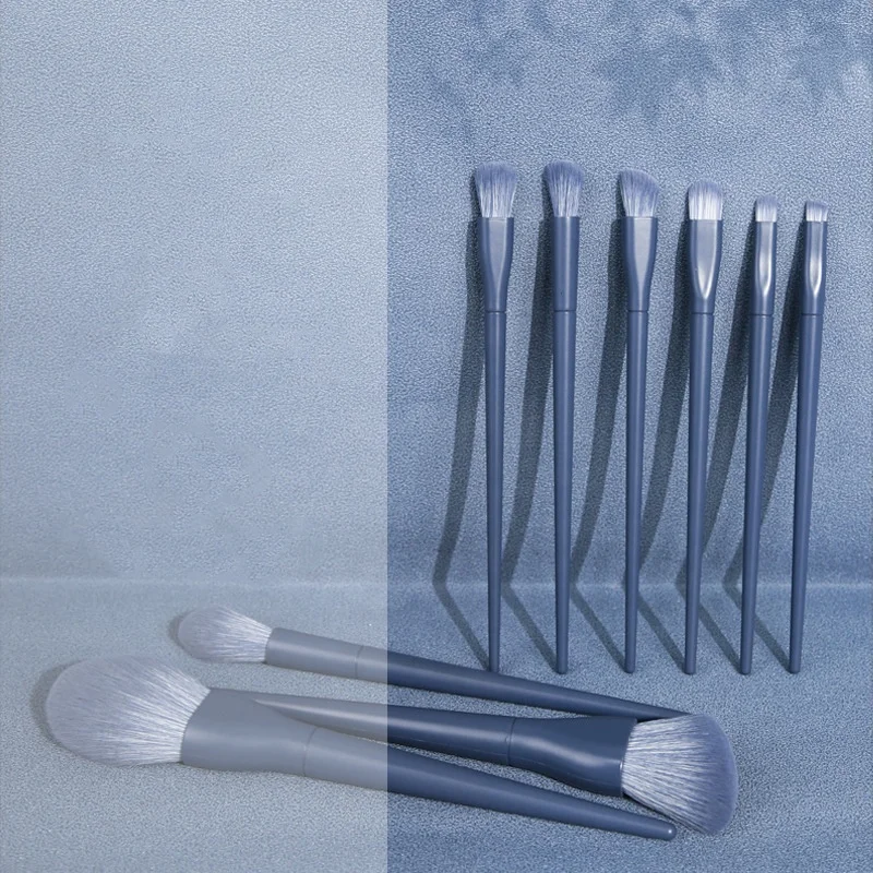 9 pcs soft hair eye shadow brush red lip brush makeup brush set manufacturer