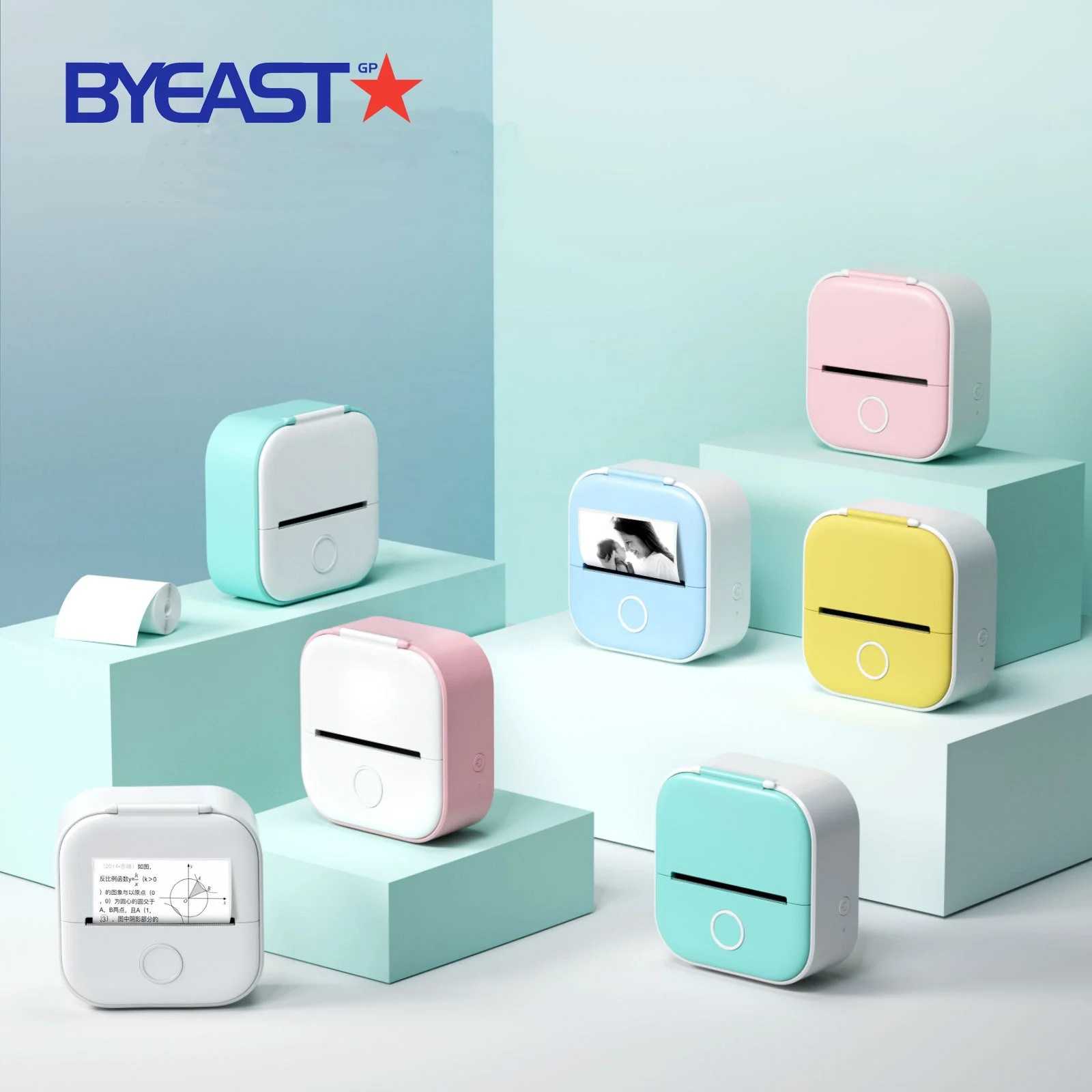 Tiktok wholesale cheap OEM kids education photo mobile small portable wireless bluetooth label thermal mini printer bluetooth