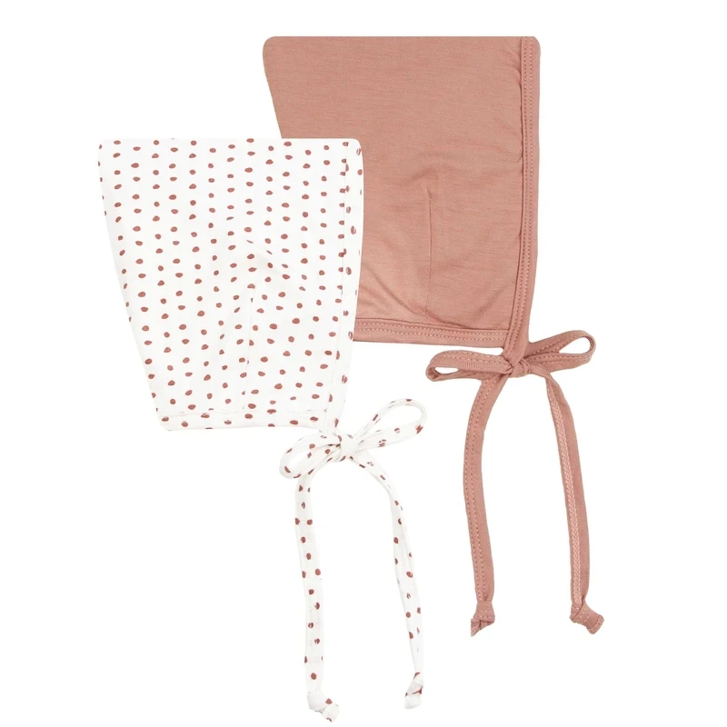 
High quality 95%bamboo 5%Spandex Infant Vintage Reversible Bonnets Cute Beanie 