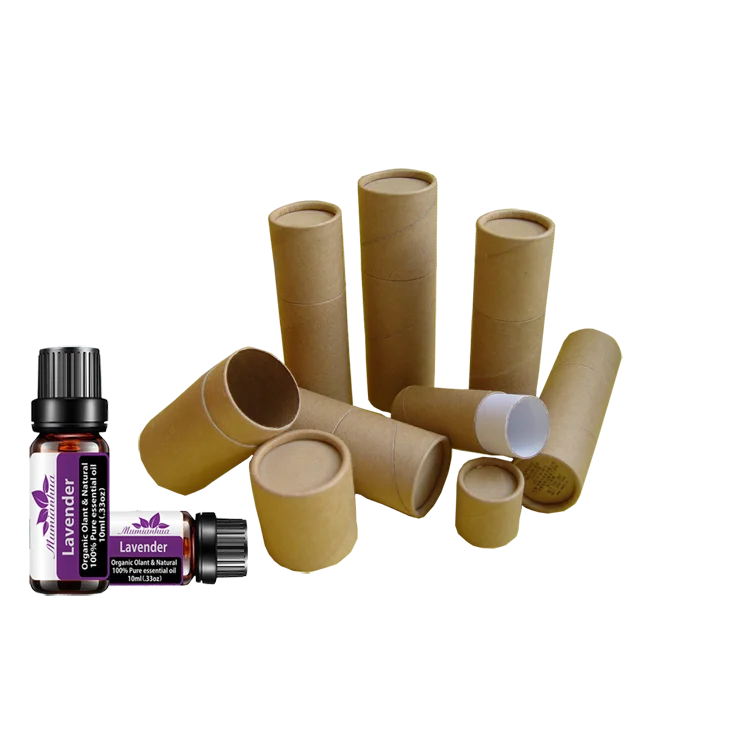 Wholesale for CBD Essential Oil Biodegradable Cardboard Paper tube Custom logo Round Kraft paper tube packaging