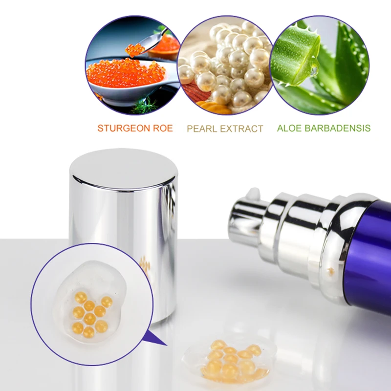 Caviar Vitamin C Deeply Moisturizing Brightening Anti Wrinkle Serum Soothing Face Skin Care Essence Liquid Serum For Face