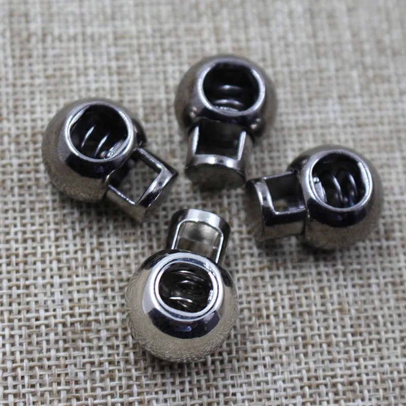 Custom high quality  zinc alloy metal adjustable spring stopper for clothing