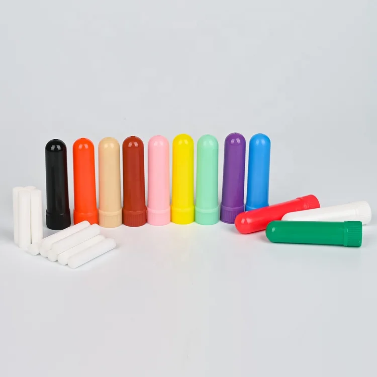 Medical Grade Nose Inhaler Aromatherapy Poysian Nasal Inhaler Plastic Nasal Tube for Essential Oil