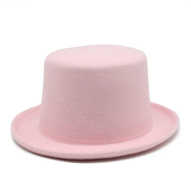 England Vintage Billycock Gentlemen Black Felt Performance Magician Lincoln Top Hat Tall Crown