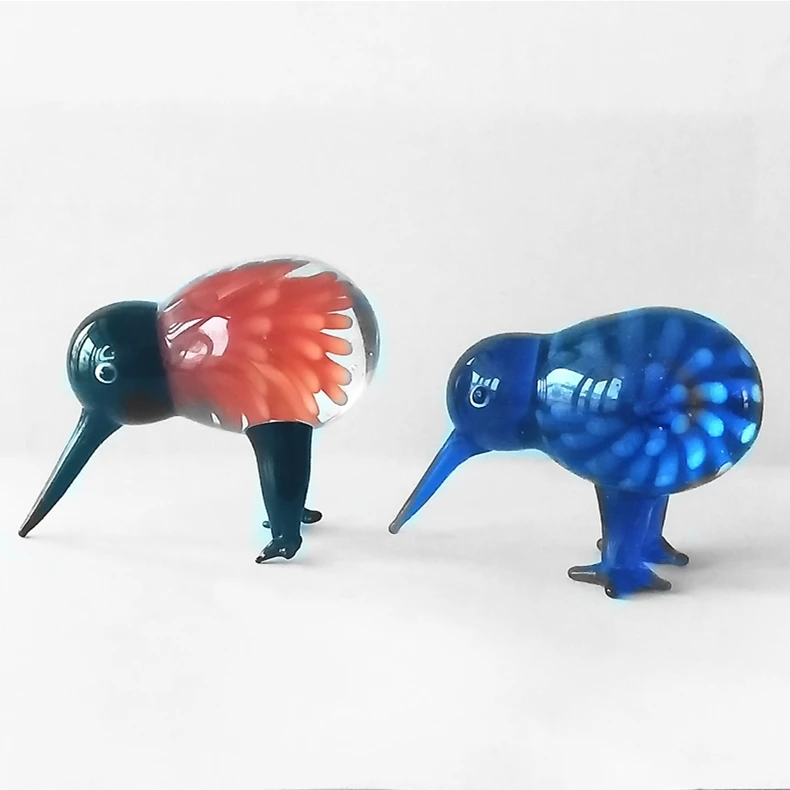 
Beautiful colorful handmade murano glass birds glass animal 
