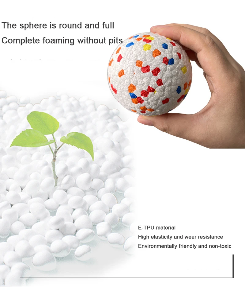 Artinova Pet Suppliers Custom logo Eco-Friendly Throwing Dog Chew Toys Wholesale ETPU Pet Tennis Balls interactive Dog toy ball