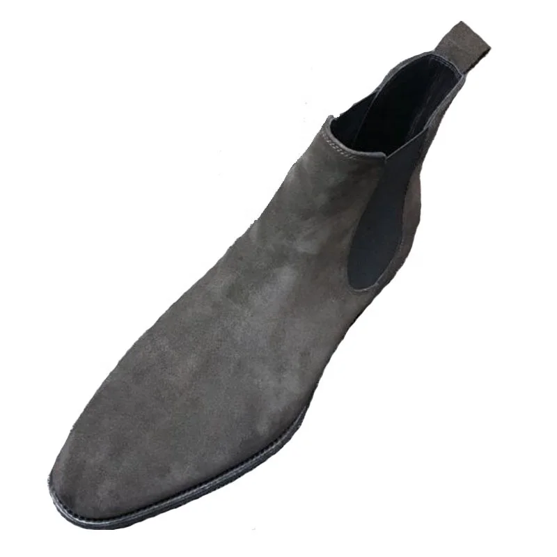 
dropshipping mens boots italian style outdoor 2020 winter slip on anti slip chelsea boots men working leather casual ankle boots 