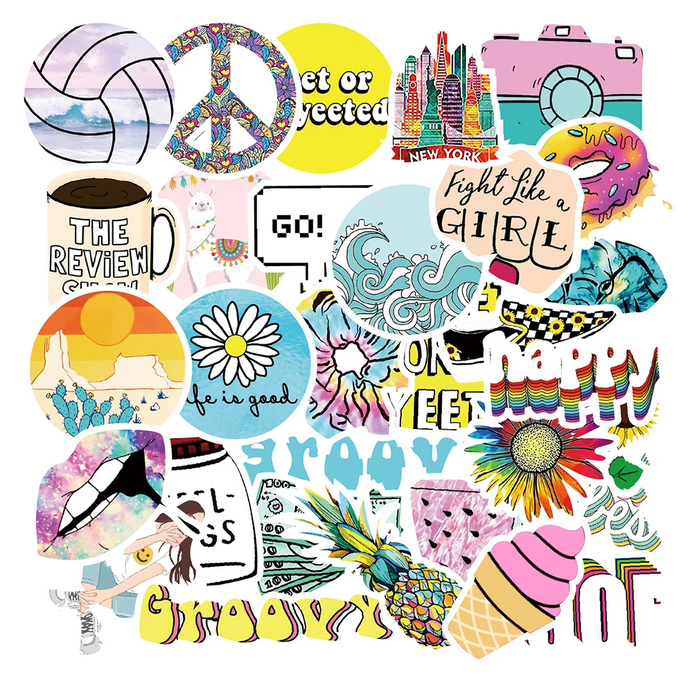 Hot Sales Custom Anime Sticker  Label  Sheet Decor Stickers For Computer Bike Luggage Car Decoration