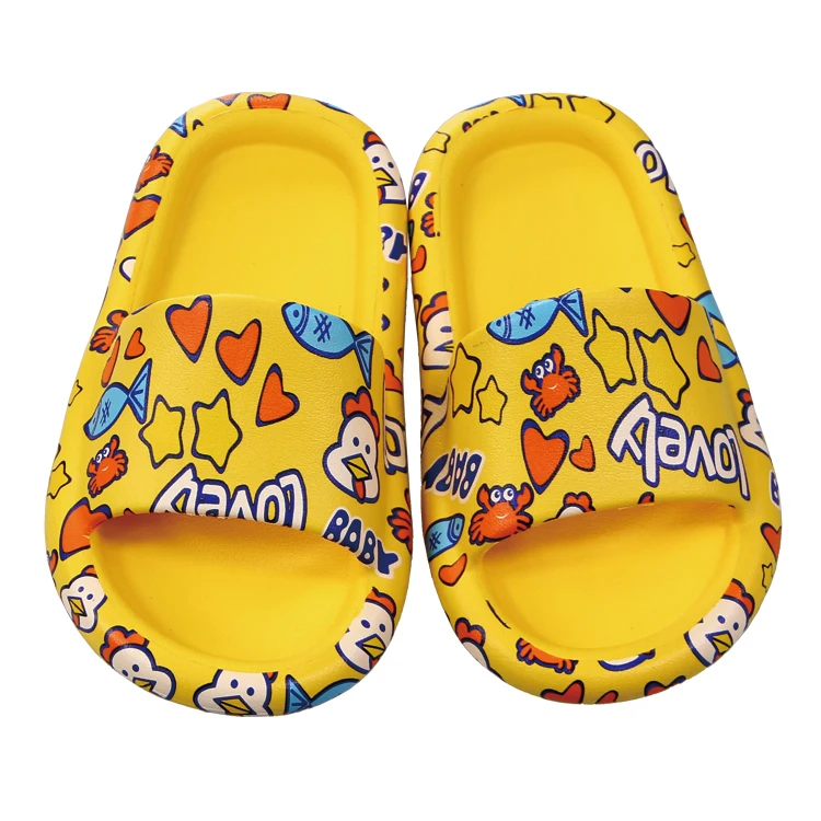 2021 новая детская шлепанцы EVA ванная комната Противоскользящие тапочки верхней одежды для мальчиков и девочек милые утепленные крутые шлепки
