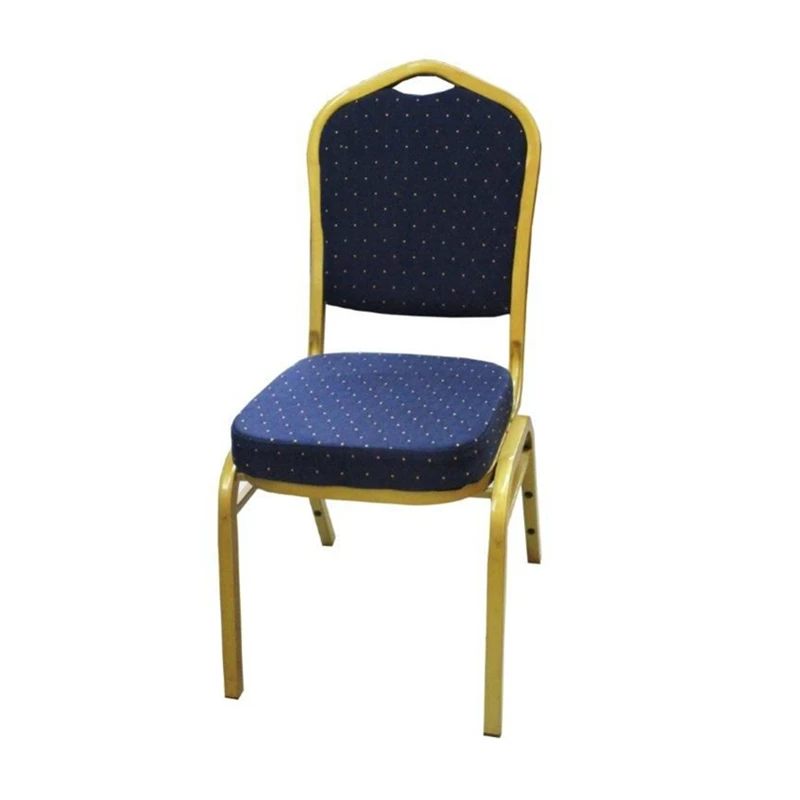 Cheap Price Wholesale Hotel Hall Chairs Stackable Fabric Restaurant Wedding Banquet Chairs with Metal Frame