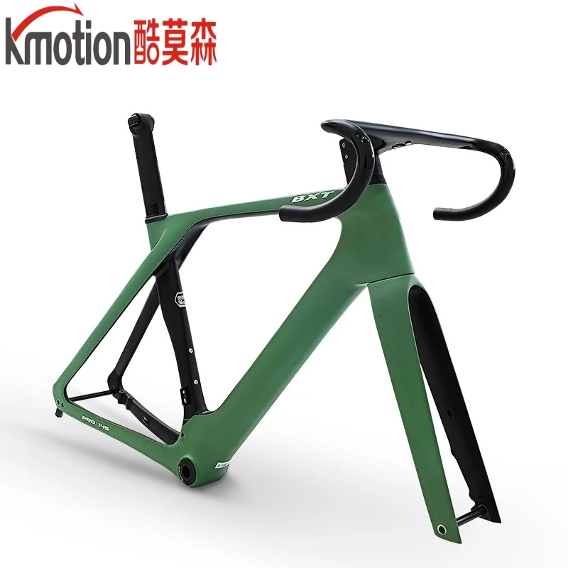 Full carbon fibre road aerodynamic self-propelled disc brake rack set T47 threaded bottom bracket 700C*30C