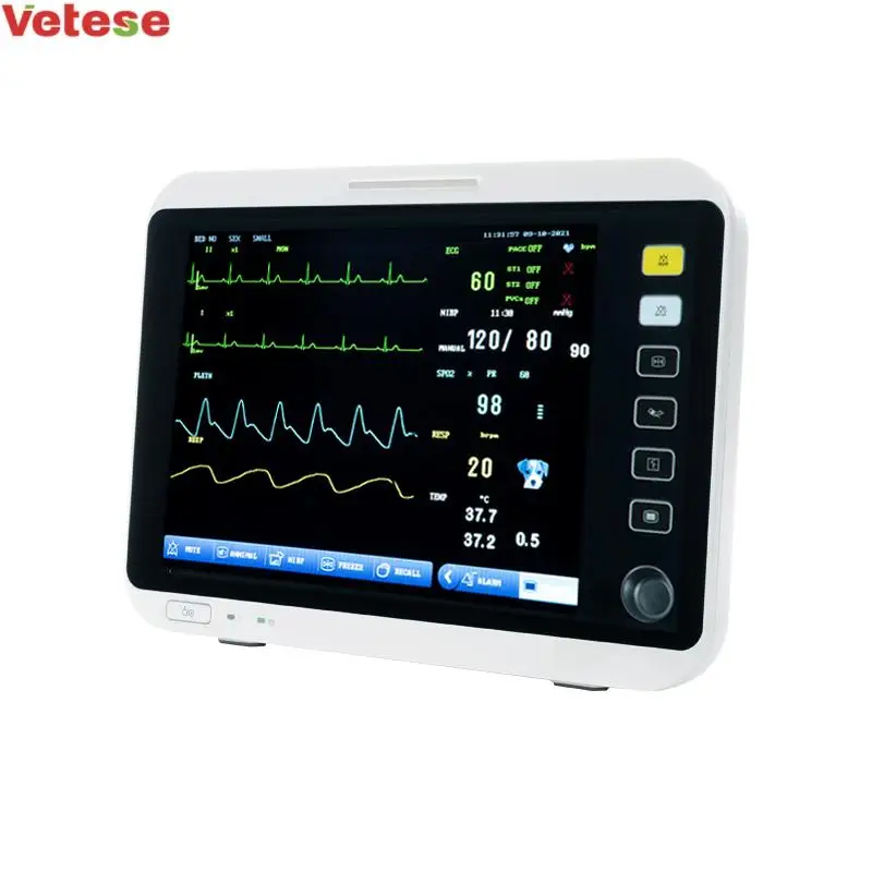 Yonker 12 inch Veterinary equipment instruments Portable Animals Multiparameter Veterinary Monitor For Vet
