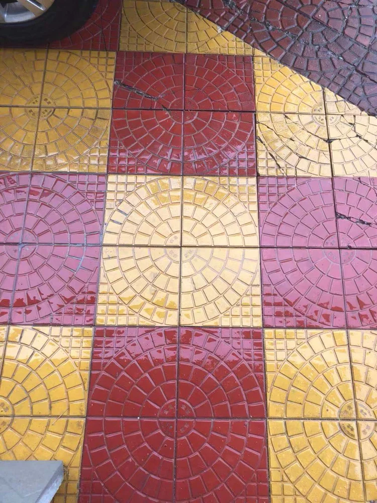 Factory direct nine pebble 40*5 paving brick prefabricated block cement plastic mold