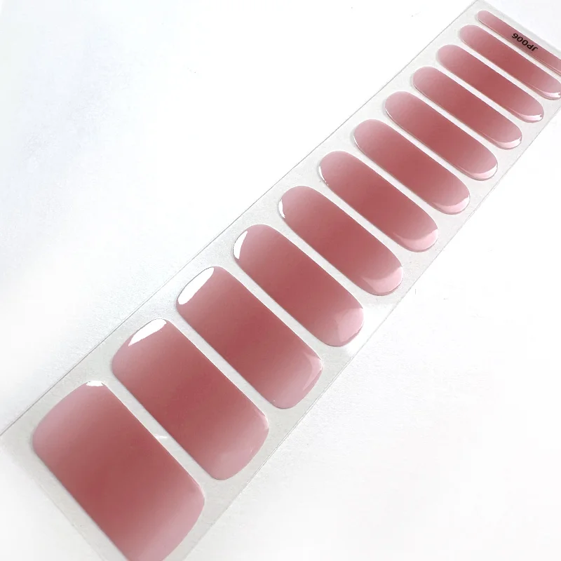 New Arrival Luxury Custom Semicured Gel Nail Sticker Real Nail Polish Strips
