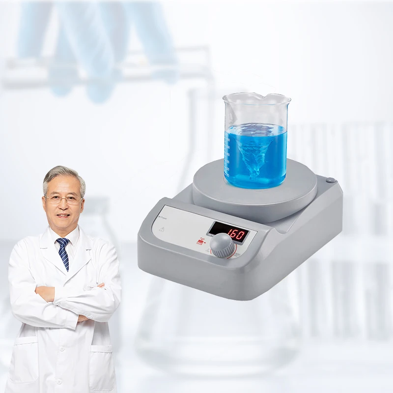 Low Price Laboratory Magnetic Stirrer With Hot Plate Hotplate Speed Adjustable 1500 Rpm Heated Lab Mini Digital Magnetic-stirrer