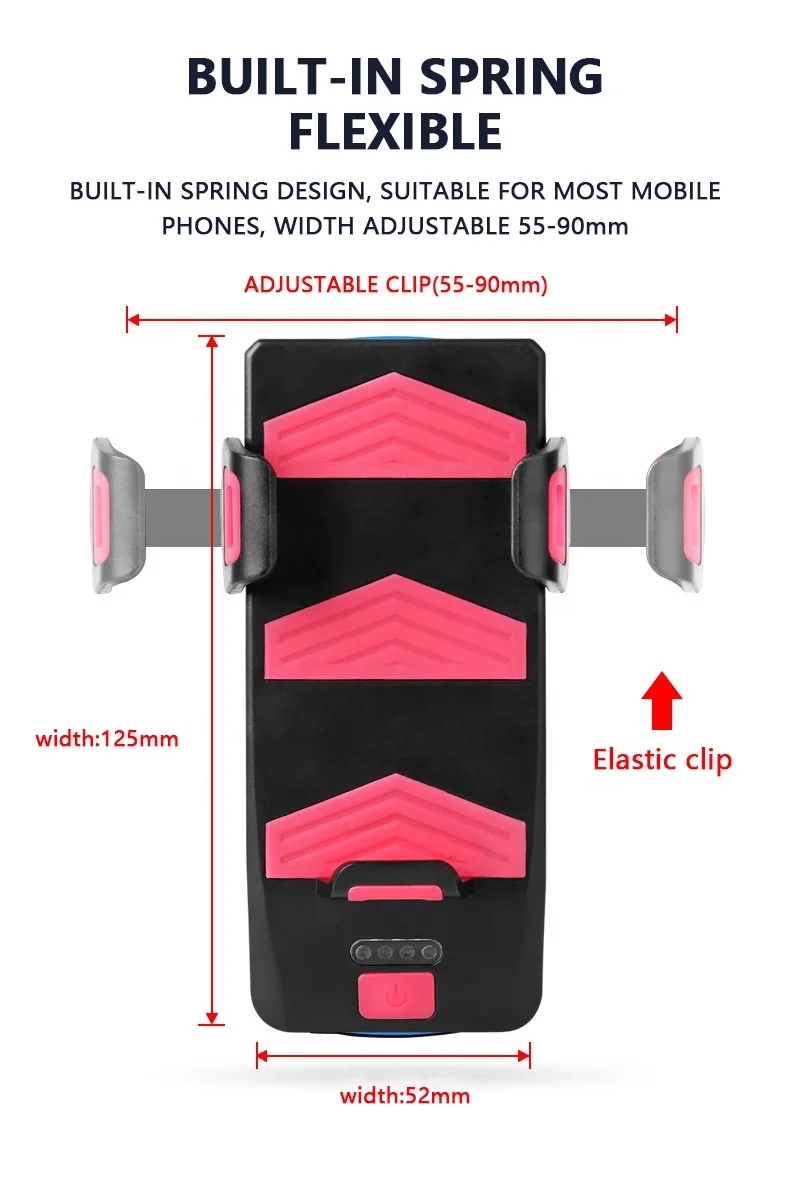 
2000AH and 4000AH battery capacity USB mobile phone holder power bank bicycle bike front LED lamp light 