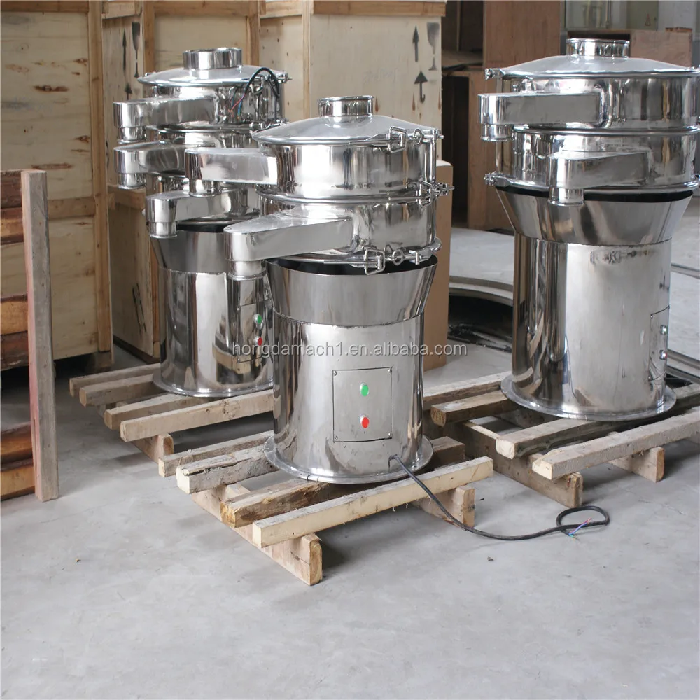 Stainless steel separating flour powder sieve round vibrating sifter screen machine