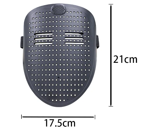 Led Mask with Gesture Sensing,Unisex LED Lighted Face Transforming Mask for Costume Cosplay Party Masquerade