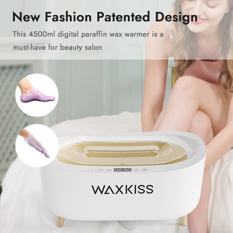 Customize Color 4500ml Portable Paraffin Bath Wax Machine US EU Plug Paraffin Wax Heater CE Certificate Paraffin Wax Warmer