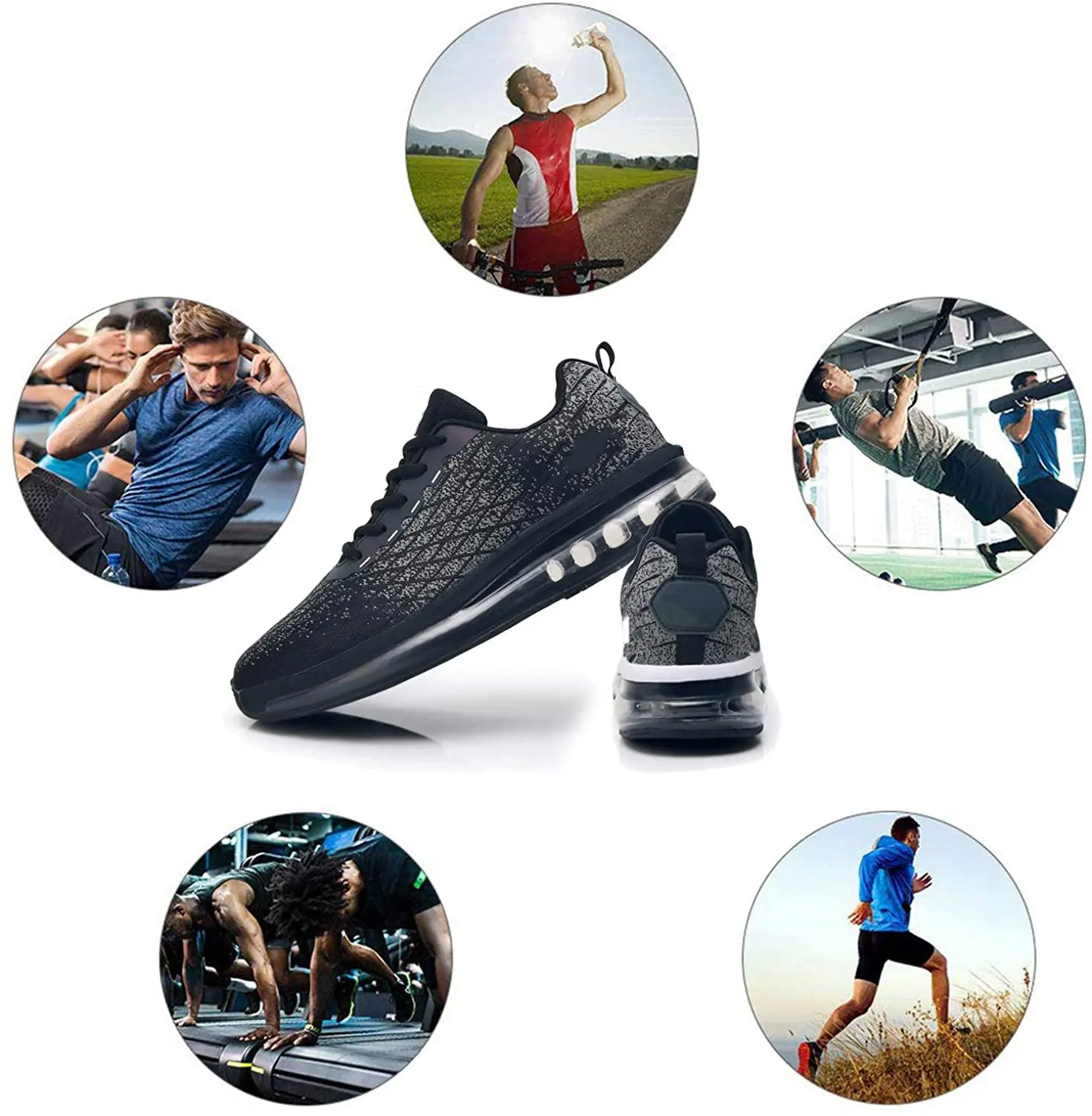 FREE SAMPLE Men Sports Footwear Tennis Breathable Sneakers Jogging Lightweight Shoes Gym Jogging shoes