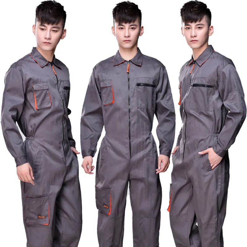 Garment Mechanic Dangri Dress Coverall clothing apparel uniforms Reflective Workwear Fire Resistant Overalls For Men