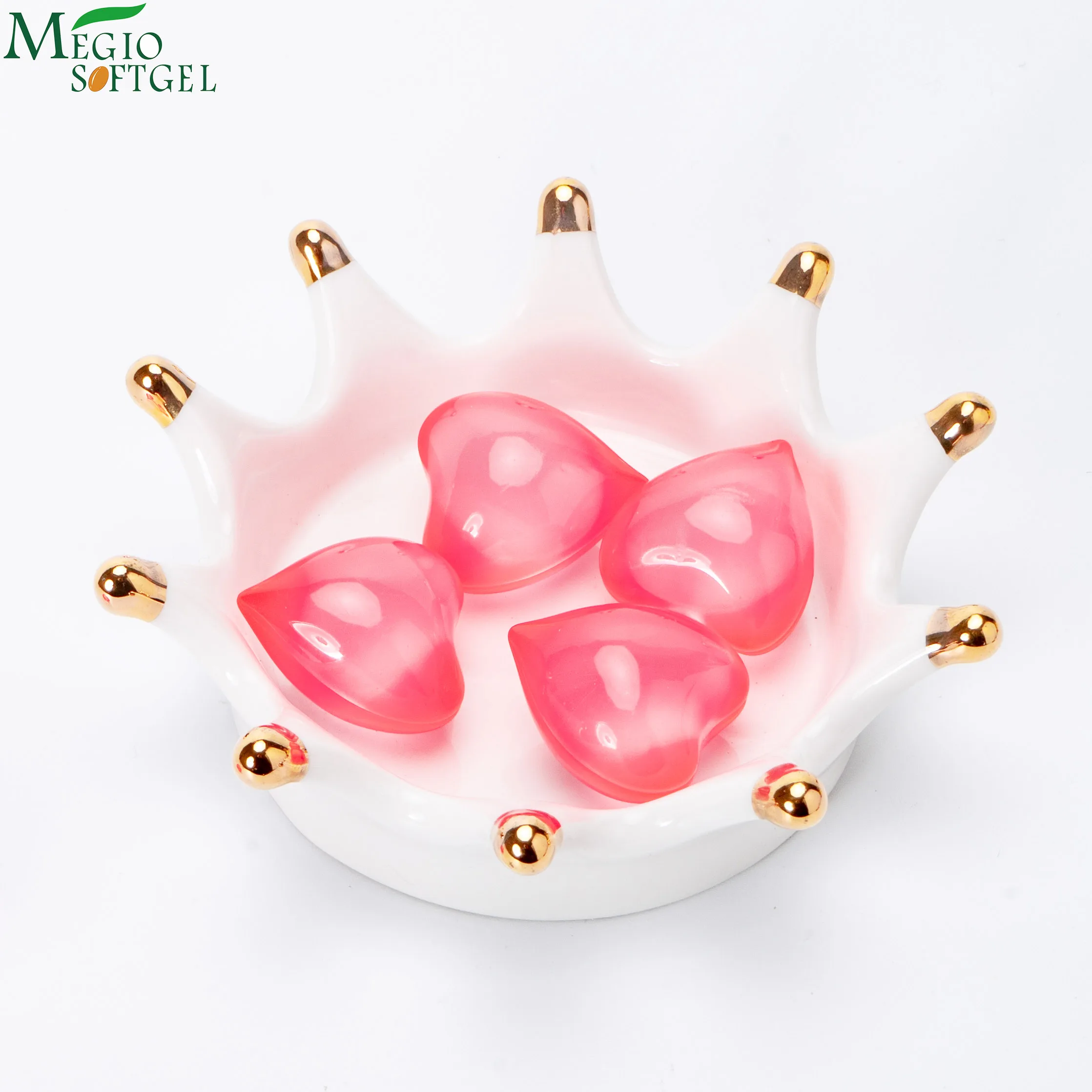 Heart Bath Pearls Oil Capsules Strawberry Scents Bath Oil Beads For Gift Sets