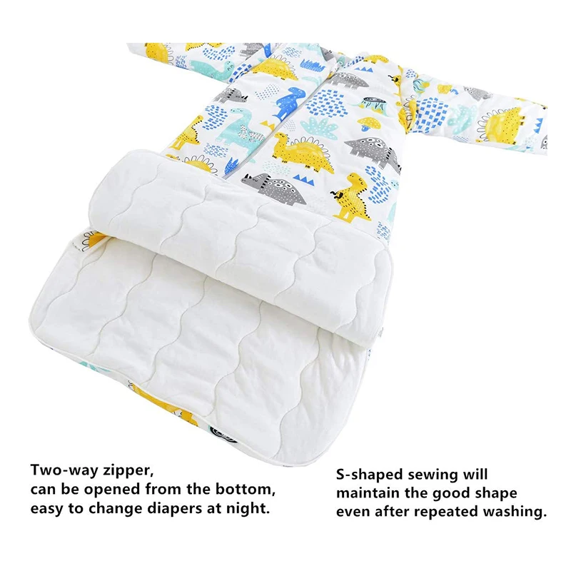 
Customization 100%organic cotton long sleeves newborn baby sleeping bag design sleeping baby sack baby swaddle sack 