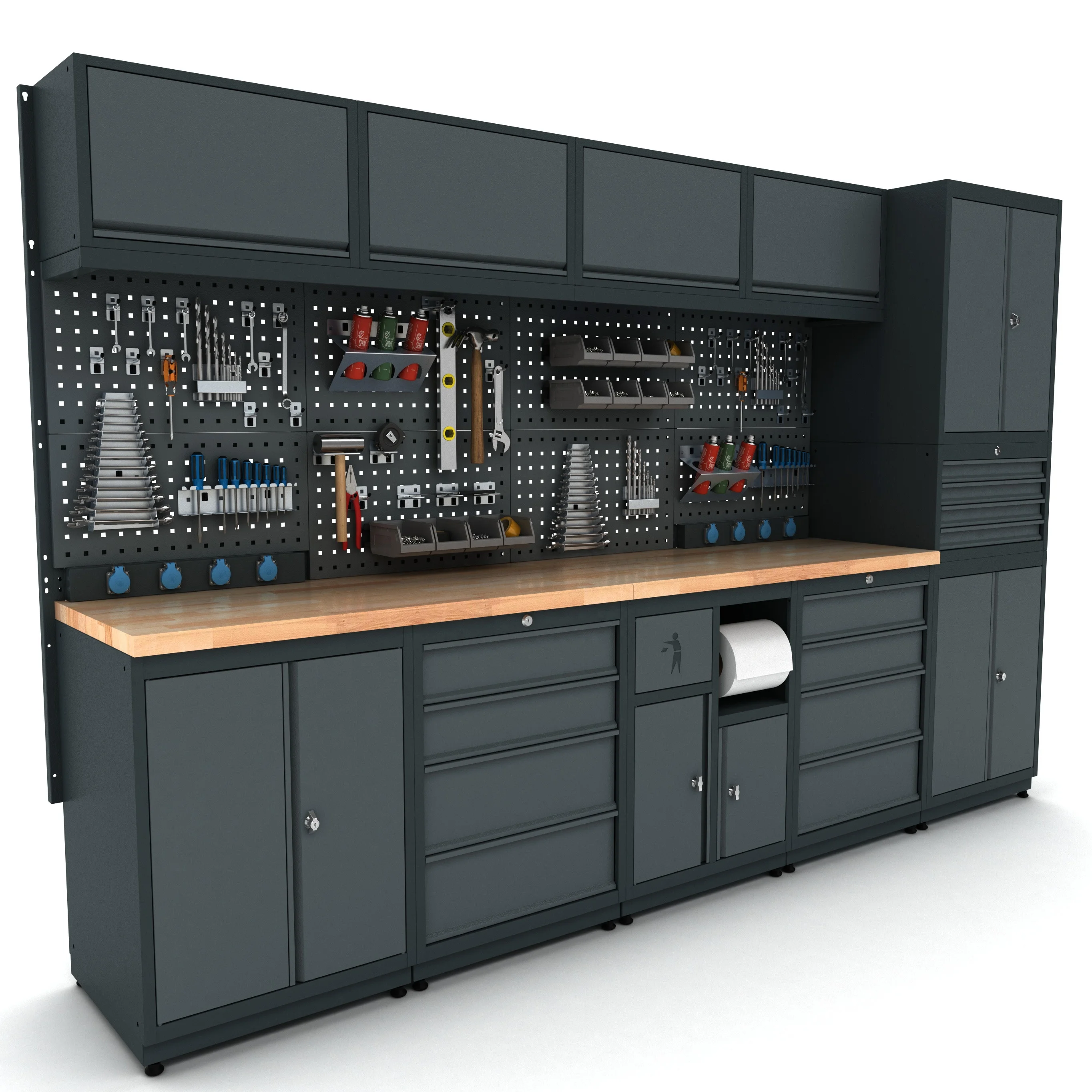 High Quality Metal Modular Tool Cabinet Storage System For Mechanic Garages Workshops Hobby Usage