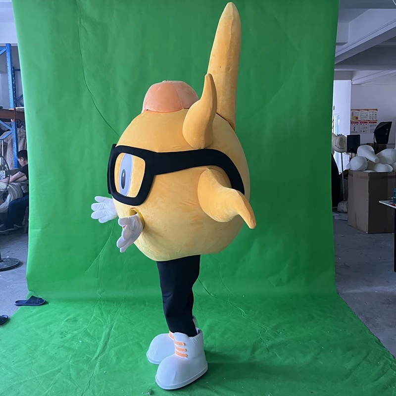 New Popular Adults Large Size Lovely Yellow Tentacle Plush Cartoon Animal Character Mascot Costume Custom Design For Christmas