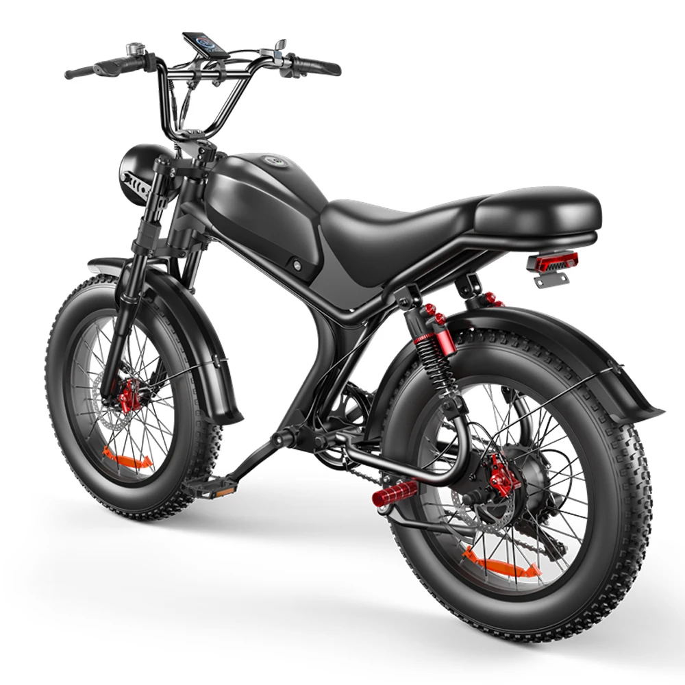 USA Fatbike 1000 ватт 48 В 20ah long range EU склад Толстая шина 20-дюймовый электрический велосипед с двойной подвеской