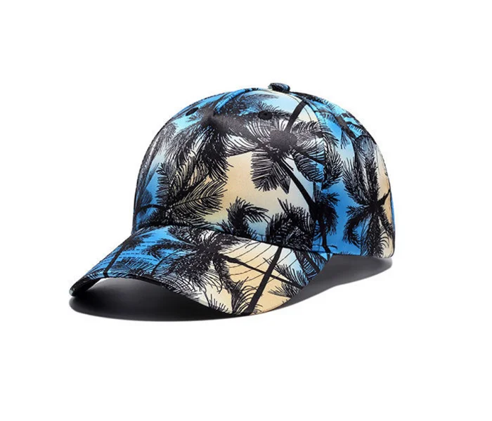 Custom Blue Dye Sublimation Printing 5 Panel Structured Polyester Baseball Hat And Cap
