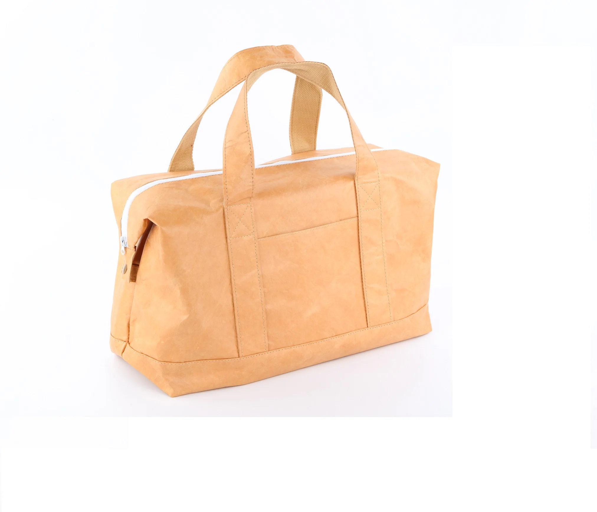 reusable brown paper collapsible shopping bags custom logo printed Tyvek bags