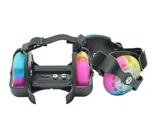 Pink Blue Flashing Roller Skating Shoes Lightweight Detachable Skates